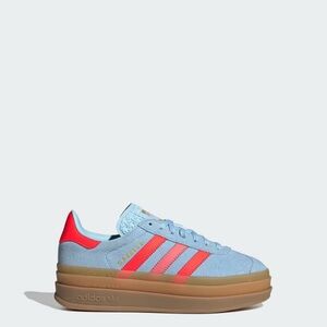 Adidas Gazelle Bold Light Blue with Red Accents